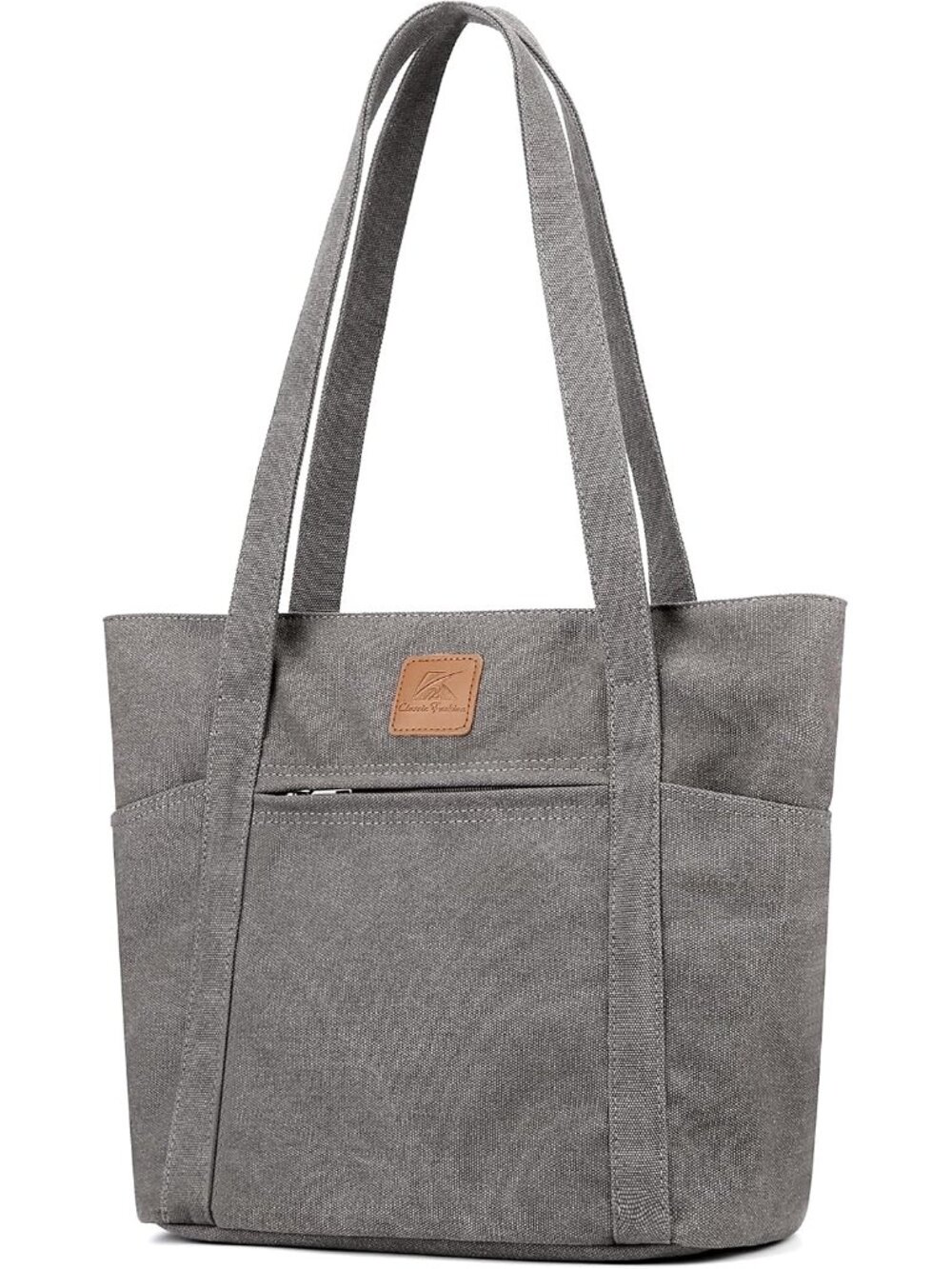 Light Canvas Shoulder Bag for Women Retro Bucket | Durable Cotton Purses and Han